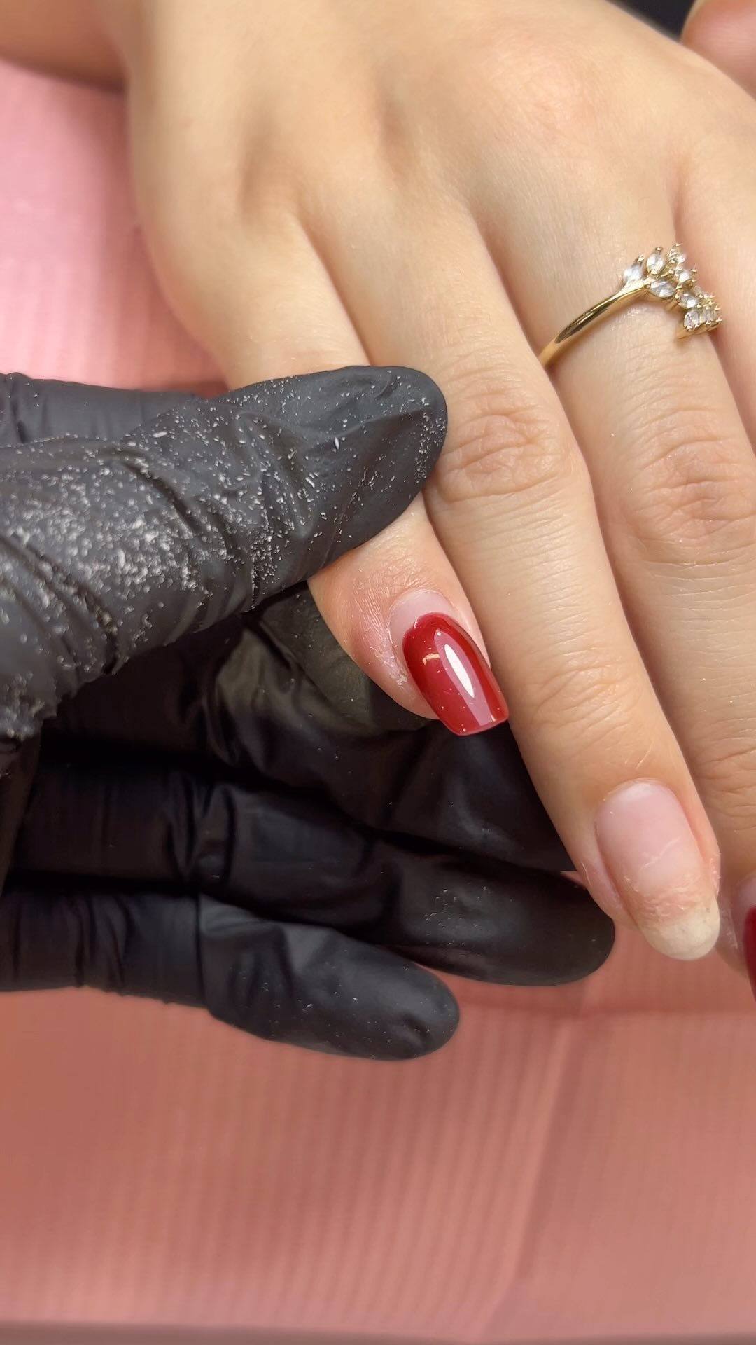 Esmaltado permanente rojo glossy